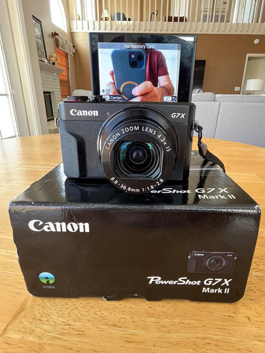 Canon G7X Mark II 20.1 MP Digital Camera with 4.2x Optical Zoom Full HD 📸