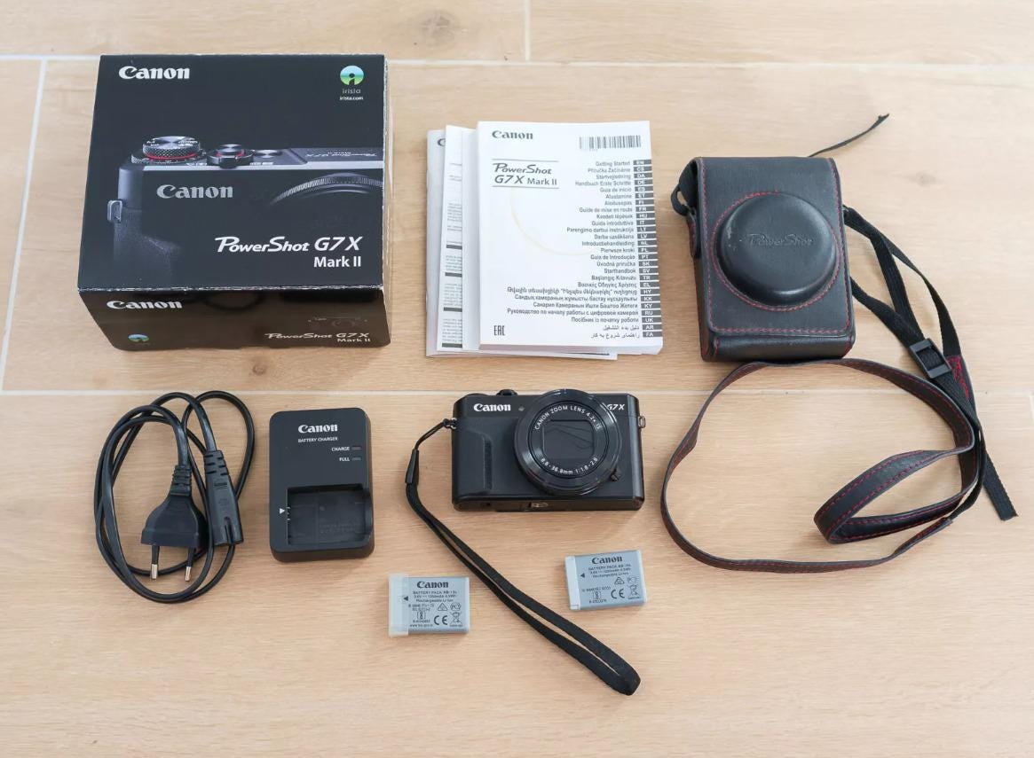 Canon PowerShot G7 X Mark II 20.1MP Compact Digital Camera – MINT Condition