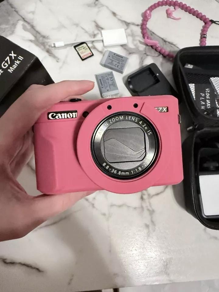 Canon PowerShot G7 X Mark II 20.1MP Compact Digital Camera - Rose (Used)